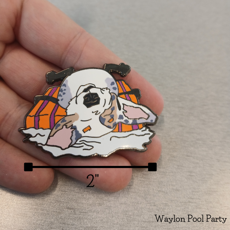 Pool Pawty Enamel Pin