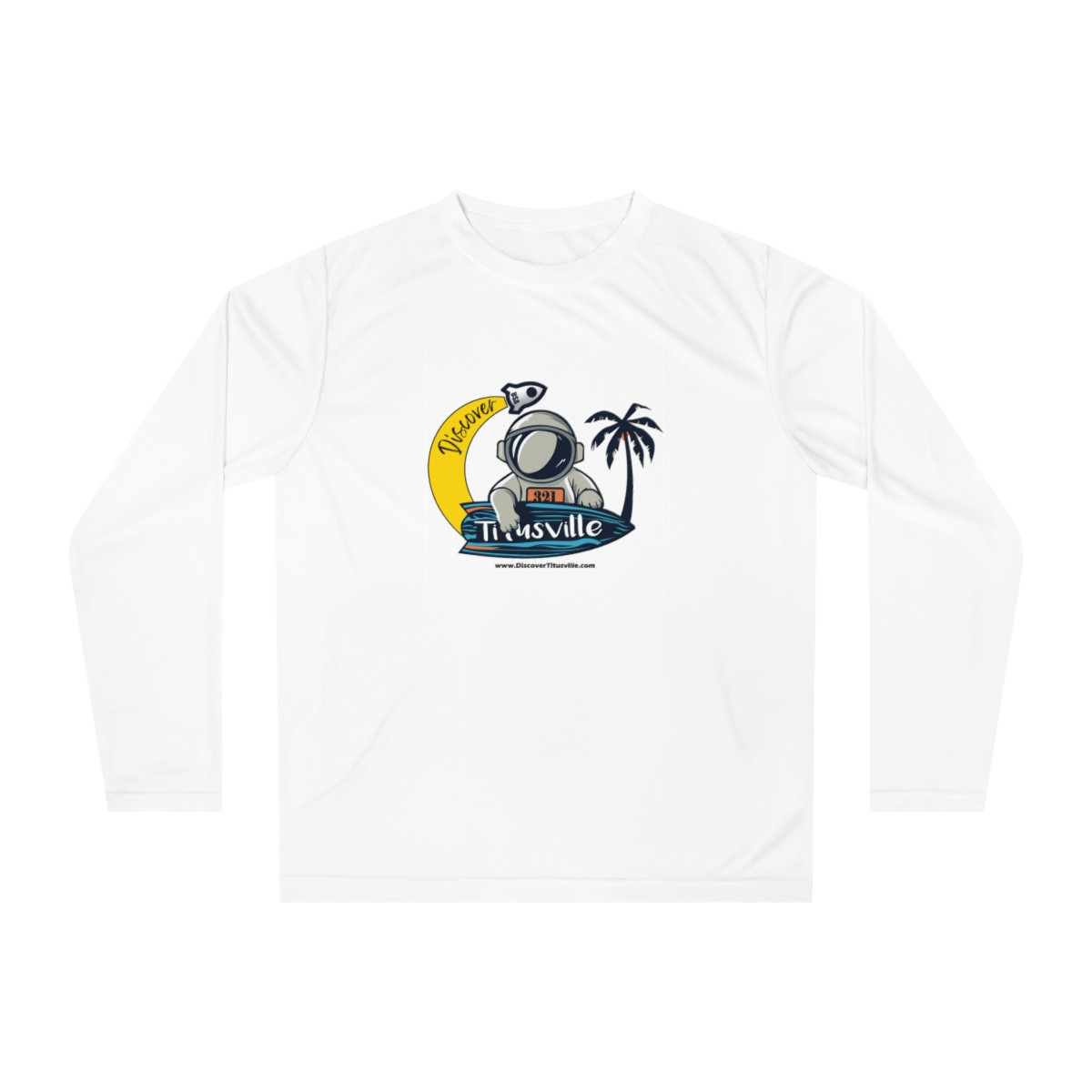 Discover Titusville Performance Unisex Long Sleeve Shirt