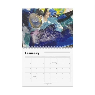 2026 Abstract Paint Palette Wall Calendar | Monthly Art Calendar