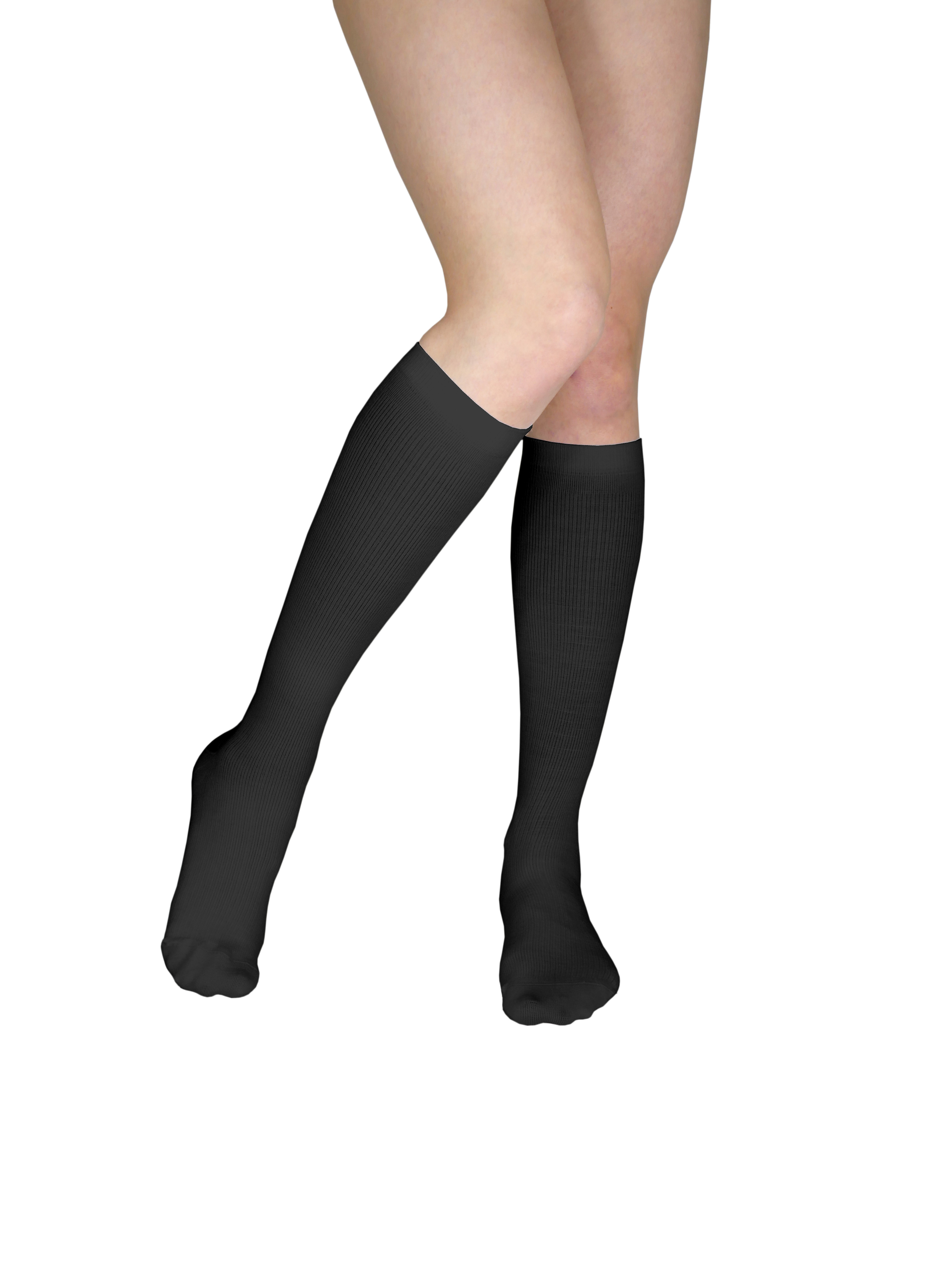Wow Compression Socks Black 8-12 mmHg 2 prs. - No More "Hot" Feeling Compression Socks