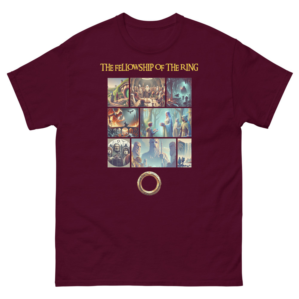 Encoded Threads by Alchemise Innovation - The Fellowship of the Ring Unisex classic tee