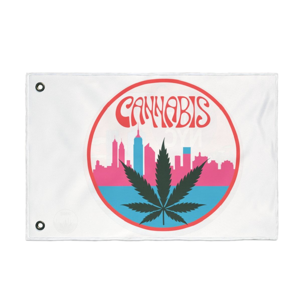 NYC CANNABIS FLAG. Double Sided Flag