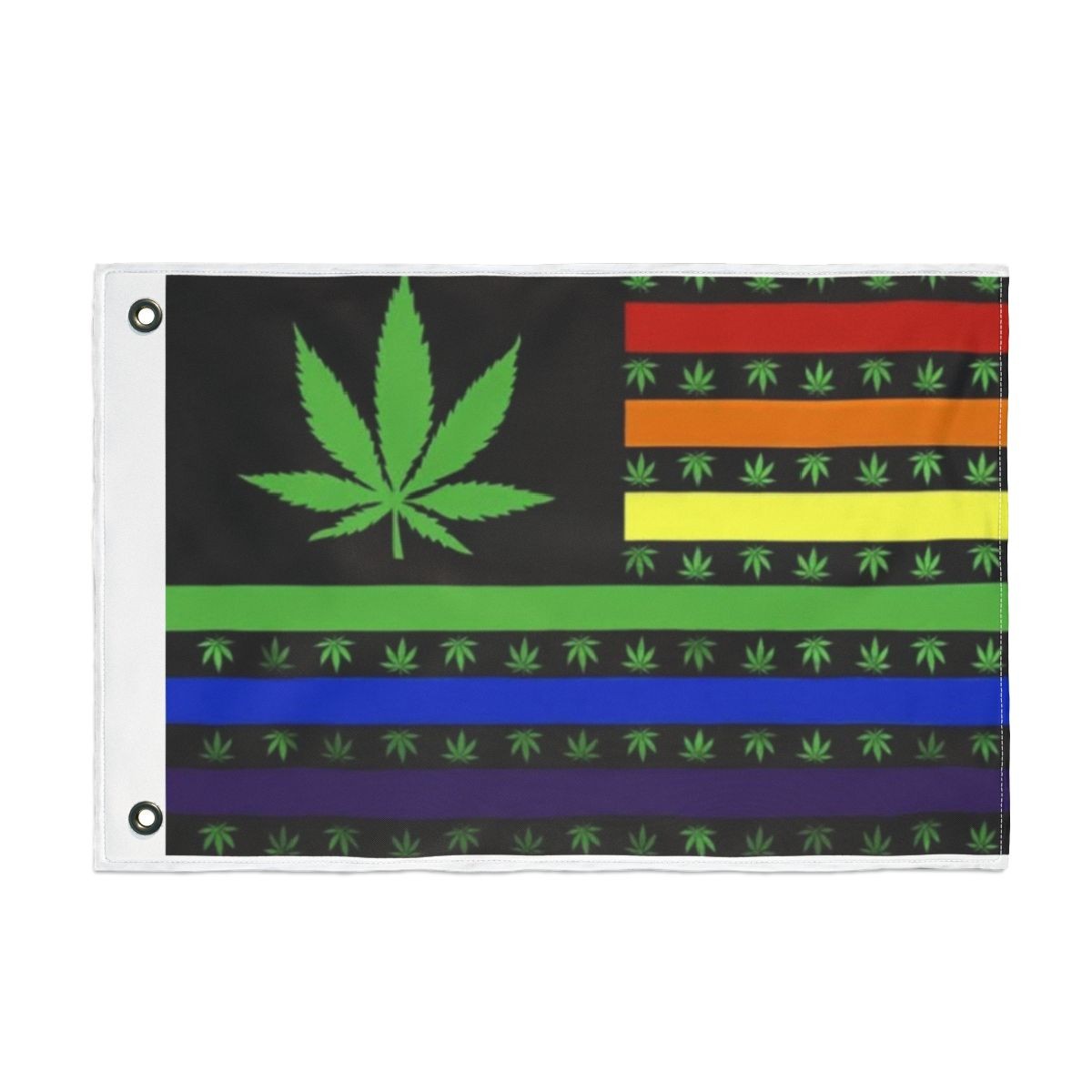 International LGBTQ Cannabis Flag  Double-sided