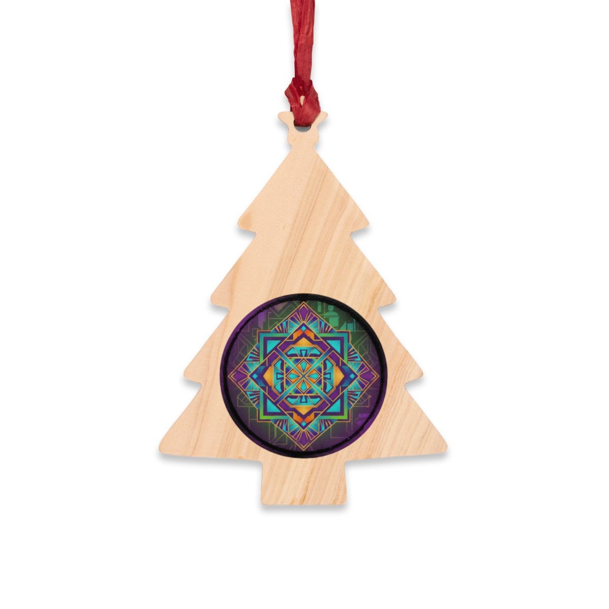 Christmas Tree wooden ornament | Tree-shaped Wooden Ornament