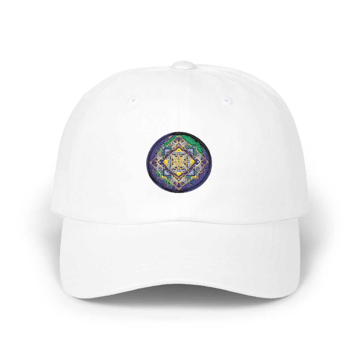 Geometric Mandala by Cannabis Brand| Classic Dad Cap