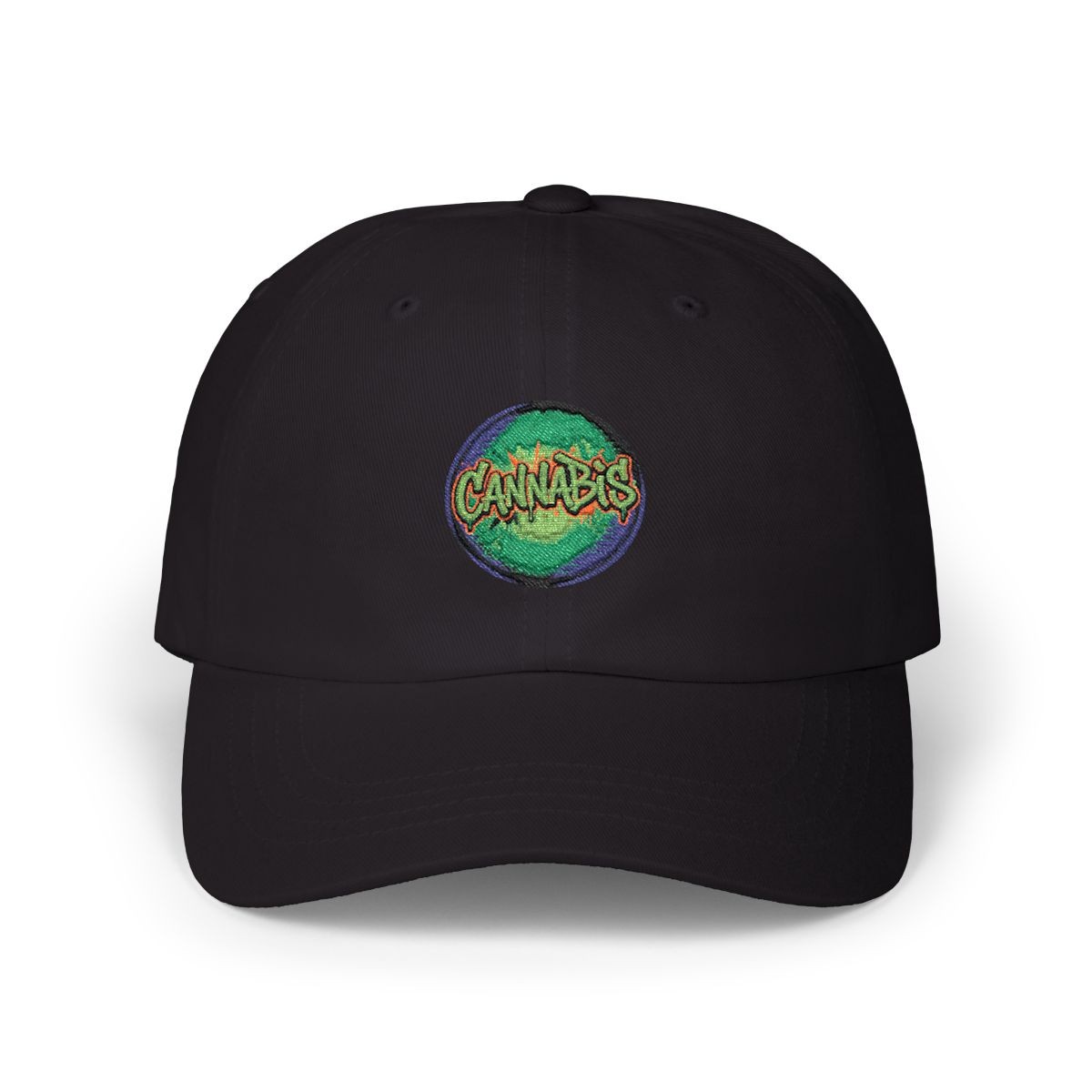 Cannabis Embroidered Cap | Lightweight 100% cotton