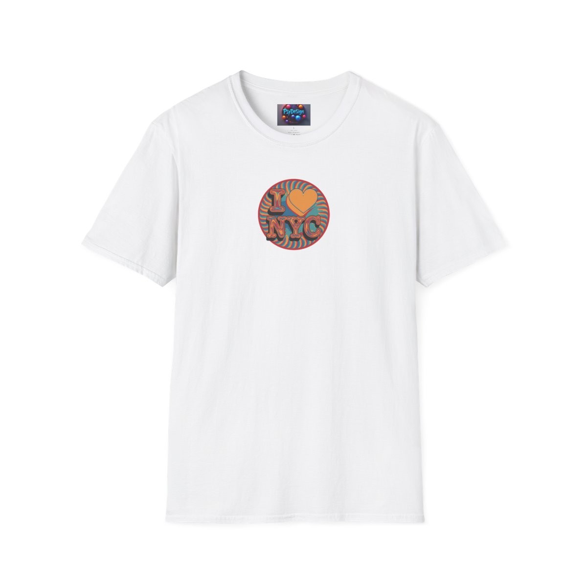 PSYDESINGS I Love NYC Unisex Softstyle  100% ring-spun cotton T-Shirt
