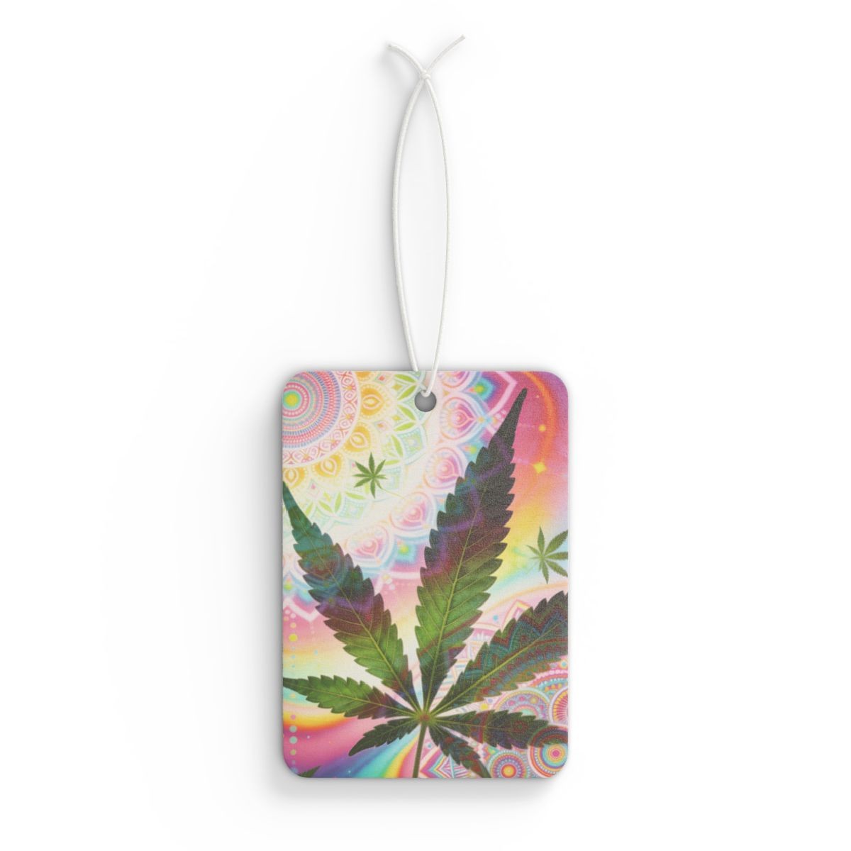 Cannabis Brand  Leaf Car Air Freshener | New Car, Pine, or Black Ice