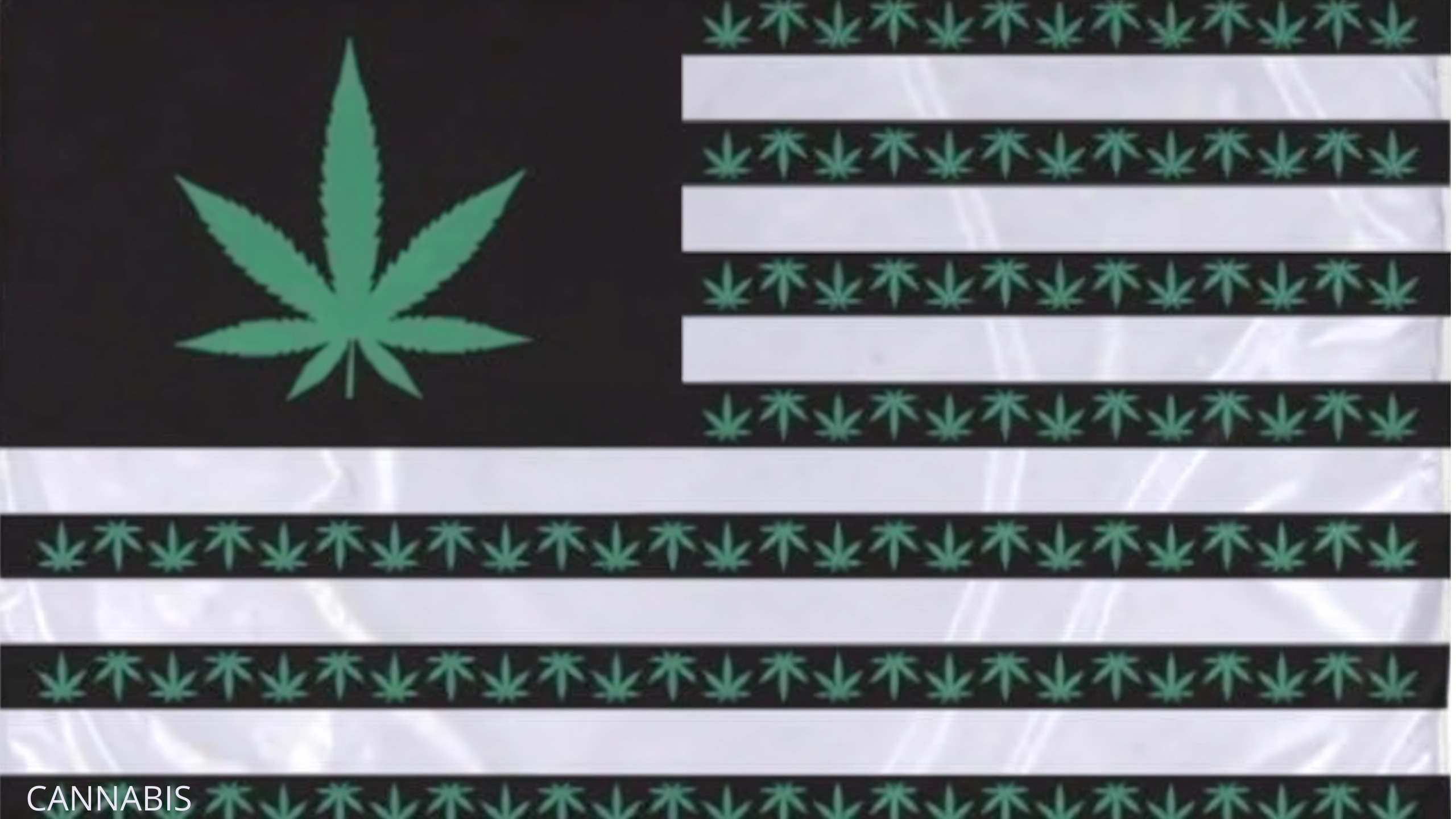 International Cannabis Flag Double Sided Flag
