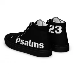 Midnight Hour Psalms 23 | Men's High Tops | 48 Meals Donated