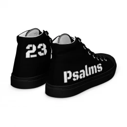 Midnight Hour Psalms 23 | Women's High Tops | 48 Meals Donated