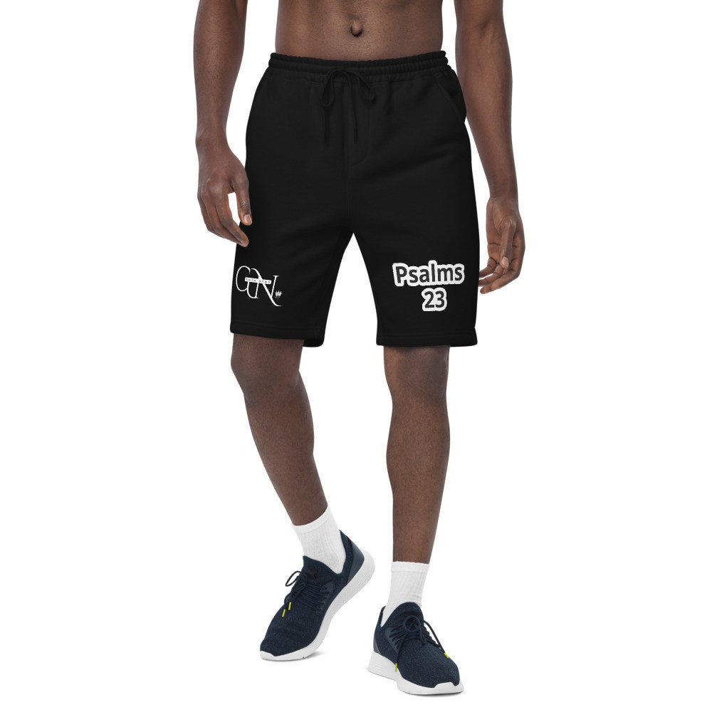 Steady Peace Psalms 23 | Black Fleece Shorts | 32 Meals Donated