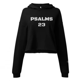 Pure Thread Psalms 23 Crop Hoodie - Christian Apparel- 31 Meals Donated