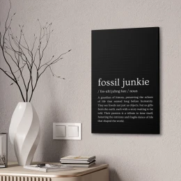 Fossil Junkie Definition Canvas