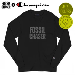 Fossil Chaser Champion Long Sleeve Shirt - For Explorers and Enthusiasts