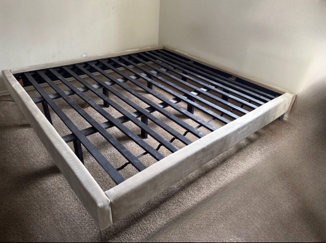 Santorini Platform Bed Frame King - $265 (Retail: $1,295)