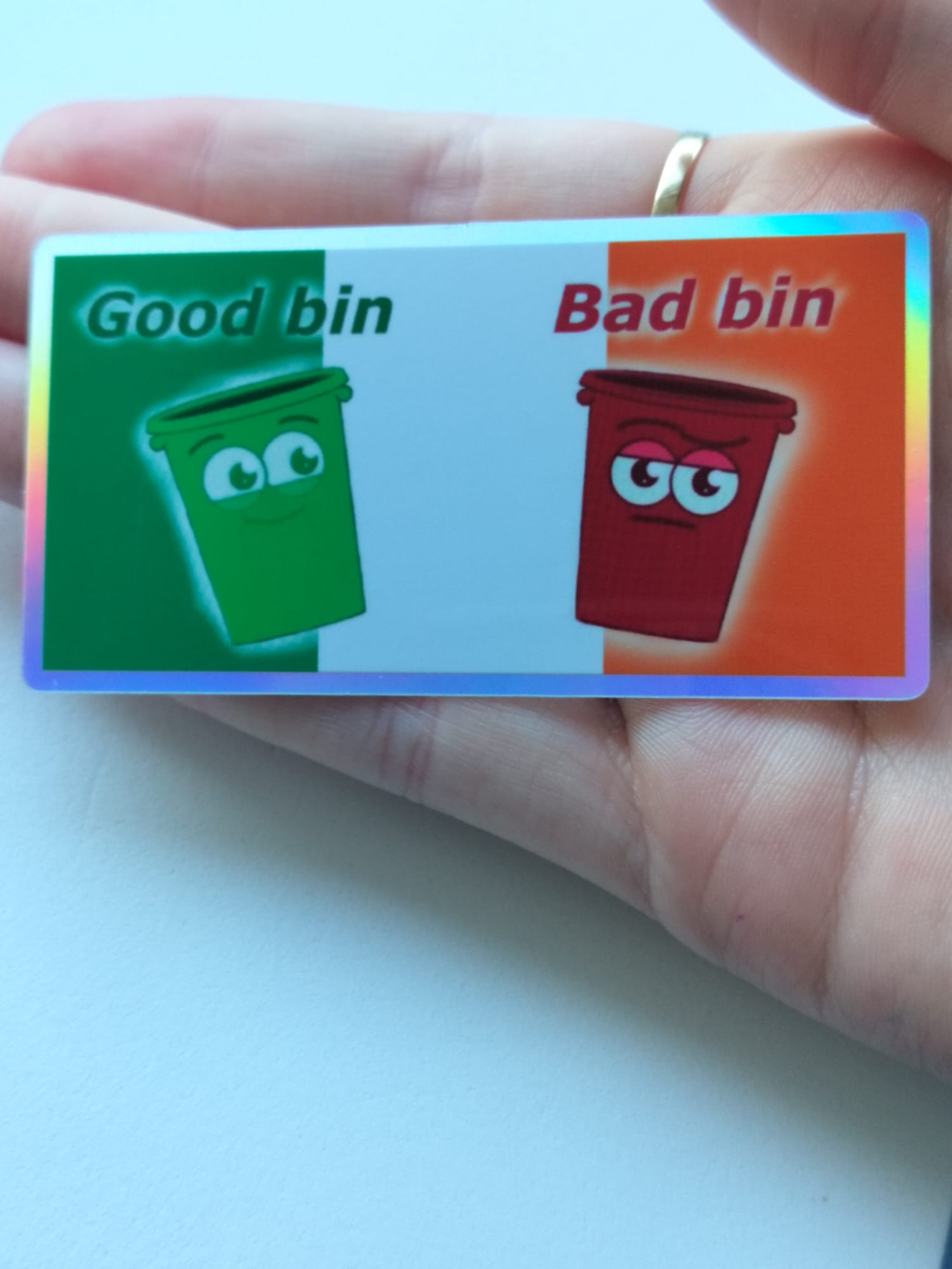 Irish, Good bin, Bad bin