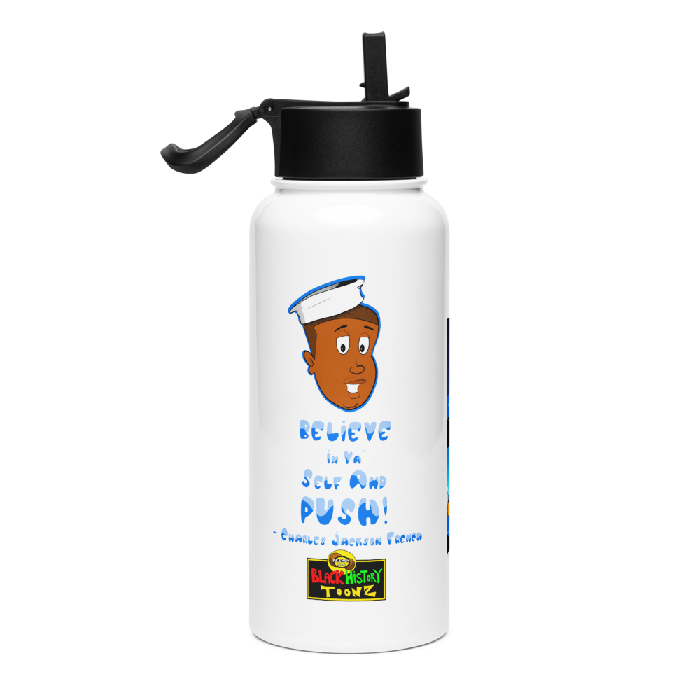 EPISODE 1 (Stainless steel water bottle with a straw lid)