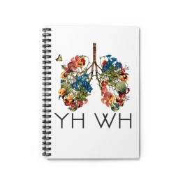 Floral Lungs YHWH Spiral Notebook | Ruled Journal