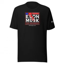 Elon Musk For Governor - Unisex Short Sleeve Tee (Made In The USA)