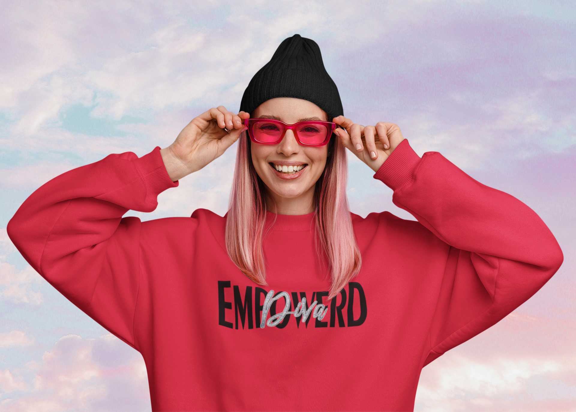 EmpowerD Diva Cotton Blend Sweatshirt