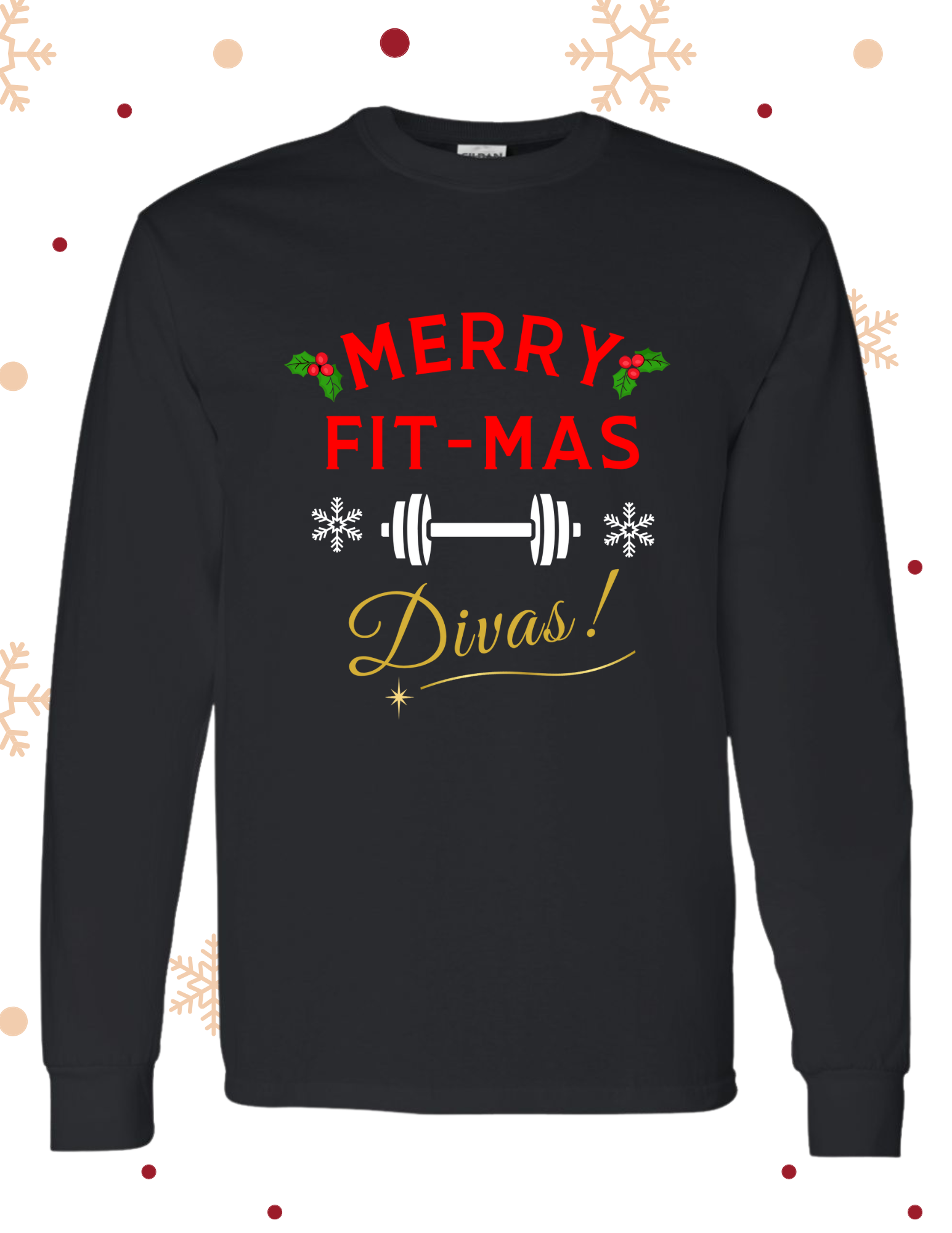 Merry Fit-Mas Diva Long Sleeve Tee