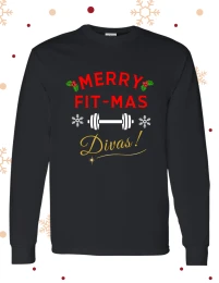 Merry Fit-Mas Diva Long Sleeve Tee