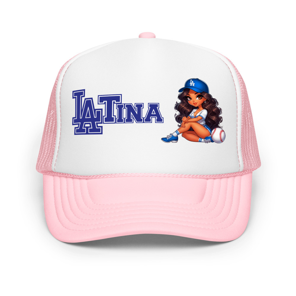 La Tina Dodger Blue Foam trucker hat