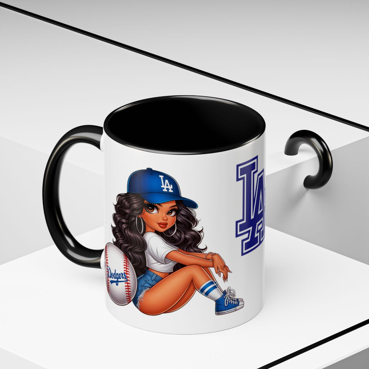 Los Angeles Doyers LaTina Style  Accent Coffee Mug - Perfect for Fans & Gift Giving