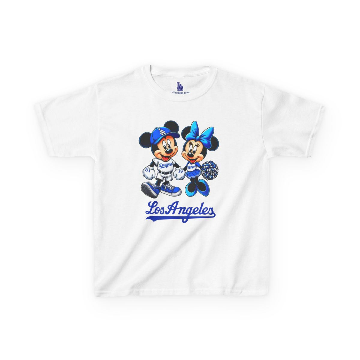 Kids Mickey & Minnie Los Angeles Dodgers Tee 