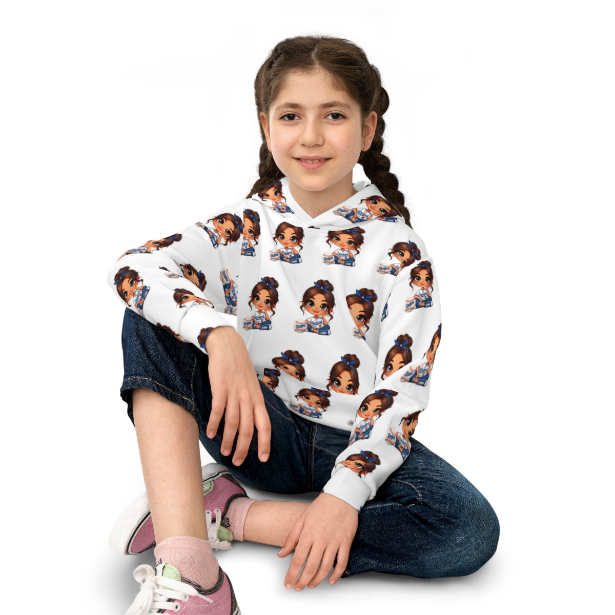 Little LaTina Cute Cartoon Character Children's Hoodie - Perfect for Playtime and Cozy Days