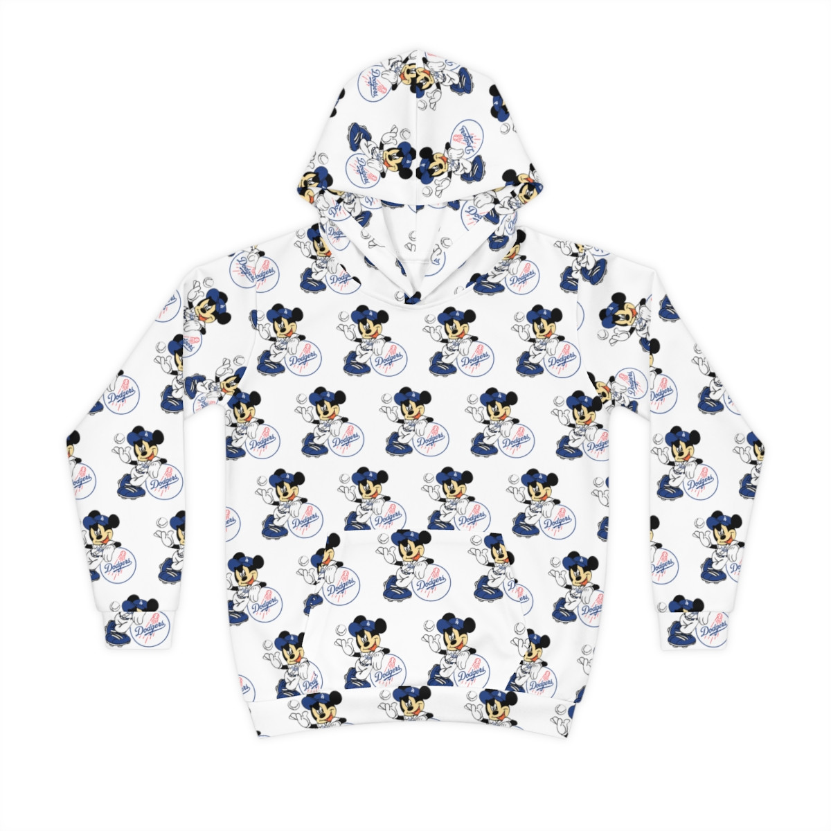 Dodger Mickee Kids Hoodie - Fun Cycling Design for Active Play