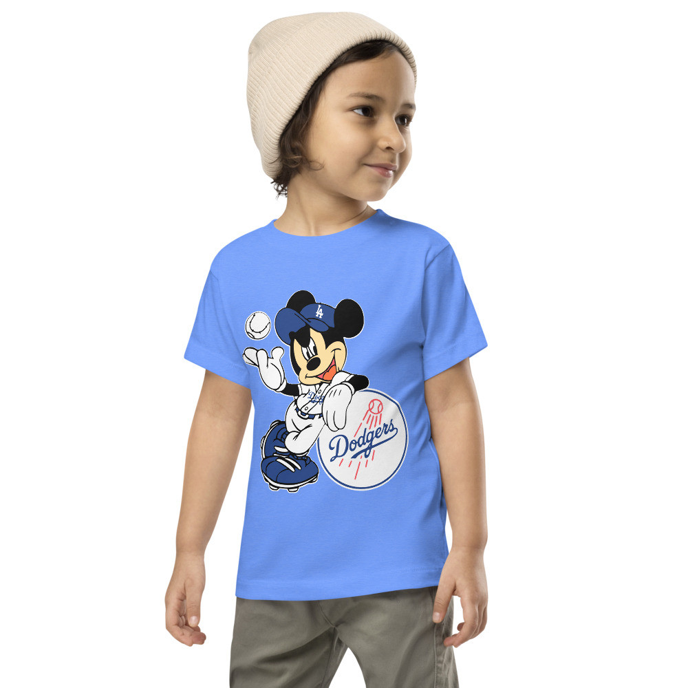 Mickeee Blue Los Angeles Toddler Short Sleeve Tee