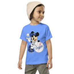 Mickeee Blue Los Angeles Toddler Short Sleeve Tee