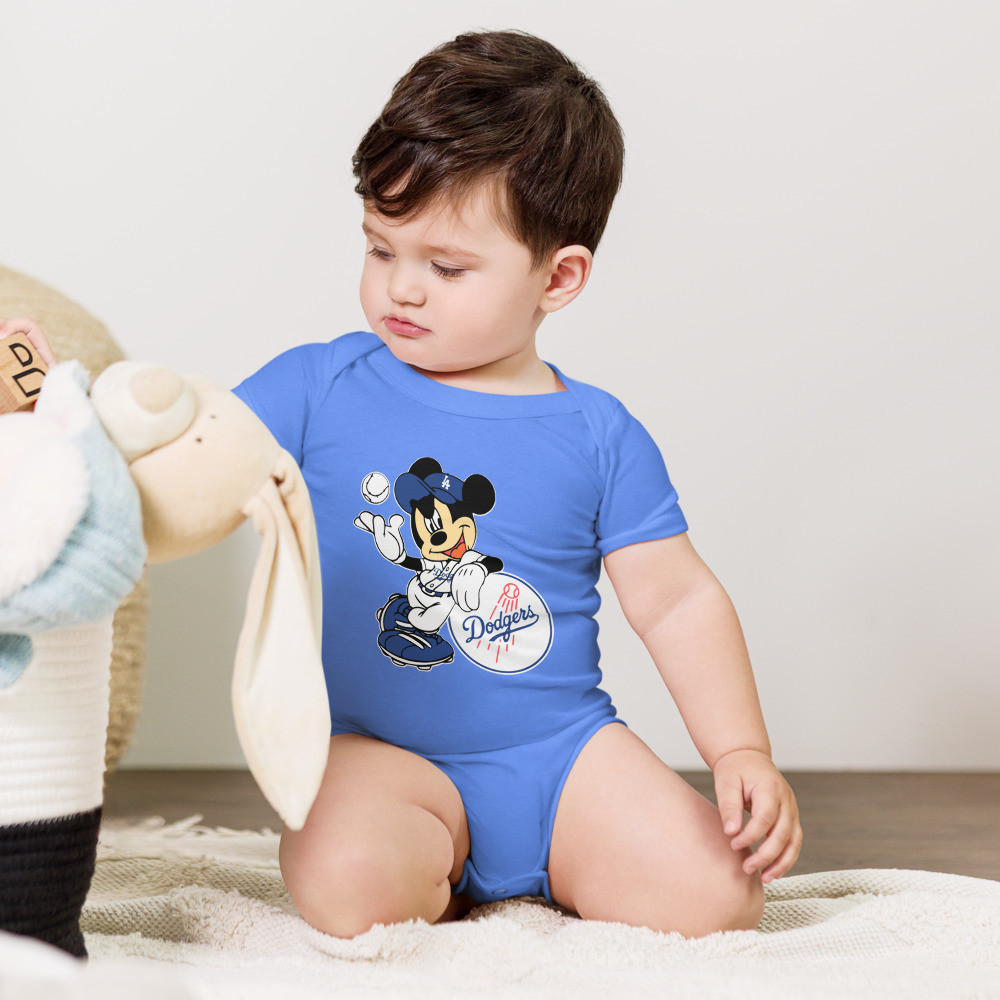 Mickeee Blue Baby short sleeve one piece
