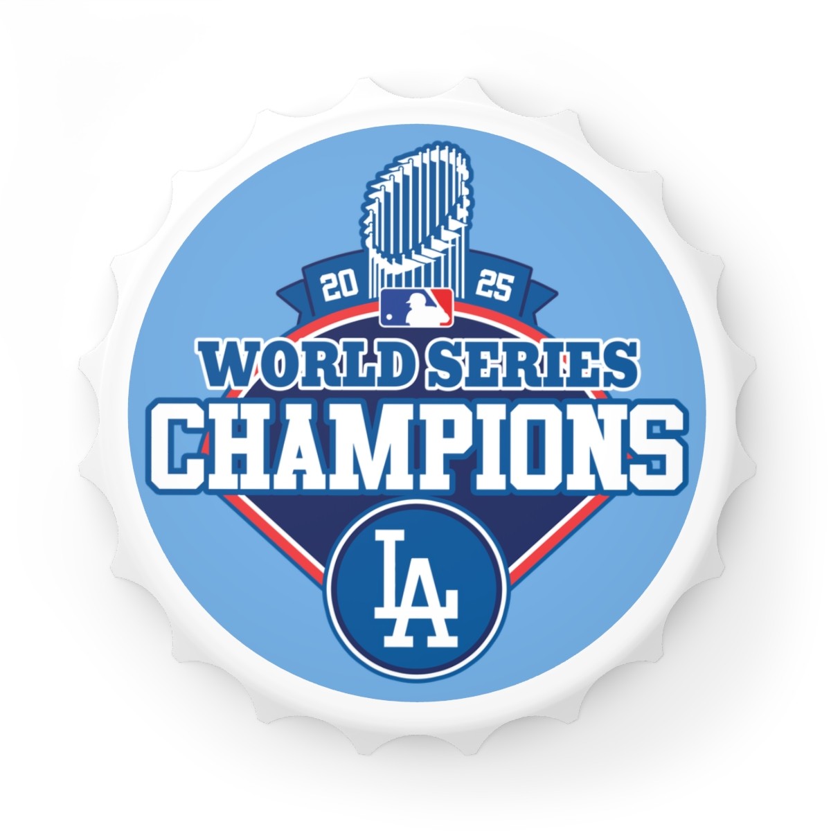 Personalized Bottle Opener, World Series Champions Gift, LA Doyers Fanware, Sports Bar Accessory, Unique Party Favor