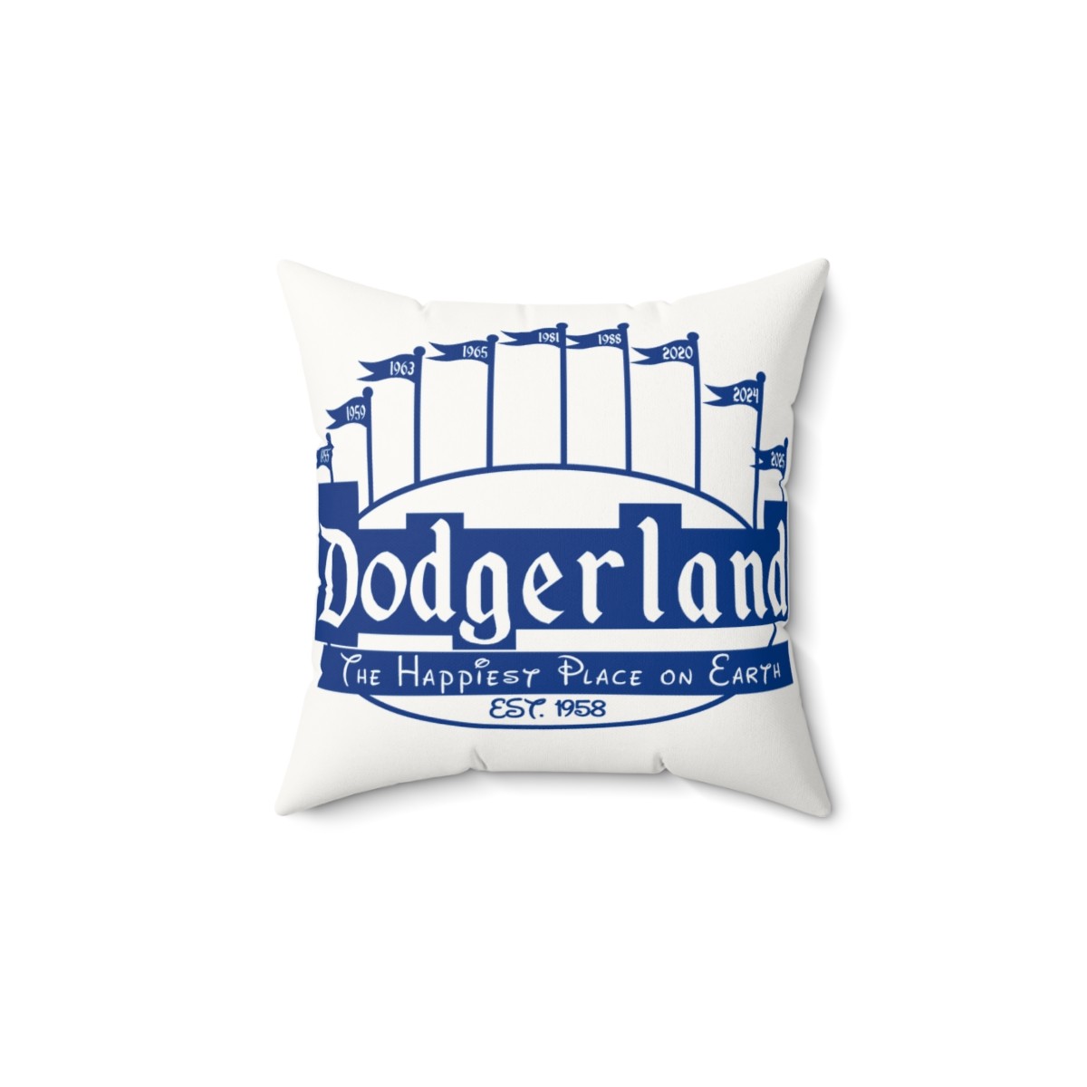 2025 Champions Dodgerland Faux Suede Pillow, Stylish Home Decor, Sports Fan Gift, Couch Throw Pillow, Birthday Present, Collector's Item