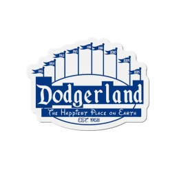 2025 Champions Dodgerland Die-Cut Magnets | The Happiest Place on Earth, Home Decor, Collectible Souvenirs, Fun Gifts, Refrigerator Stickers