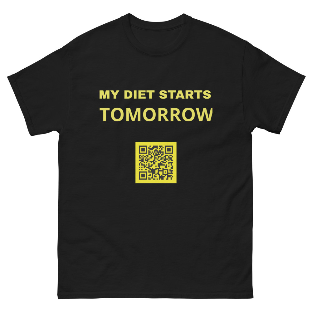 Diet QR Code. Innovation 2.0+ Unisex classic tee by Alchemise Innovation