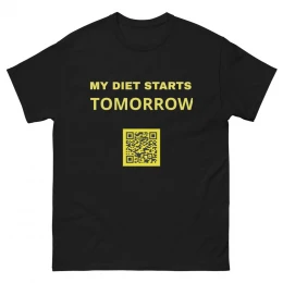 Diet QR Code. Innovation 2.0+ Unisex classic tee by Alchemise Innovation
