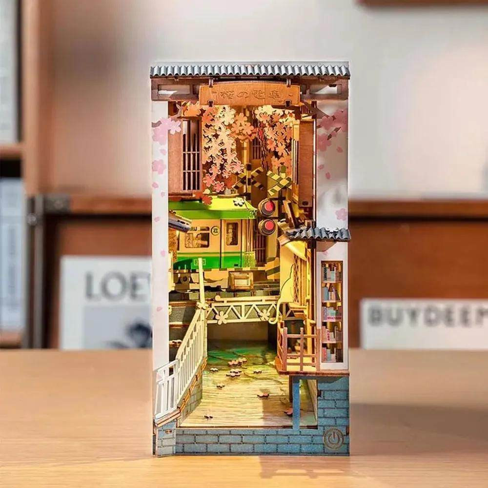 Robotime Rolife Sakura Densya Book Nook Kit