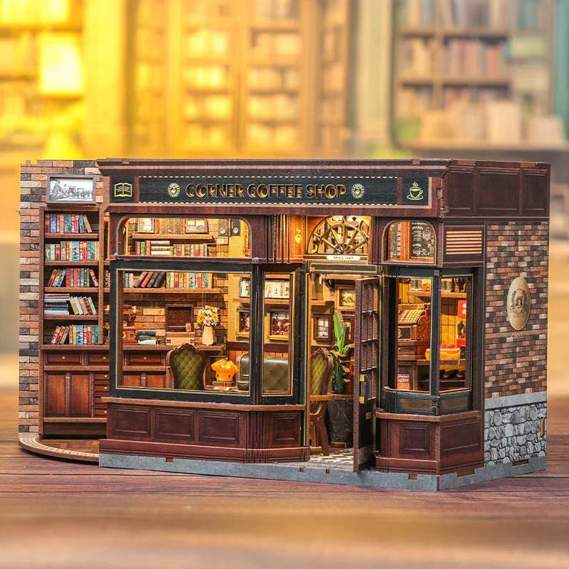 Cutebee Corner Coffee Shop Book Nook Kit