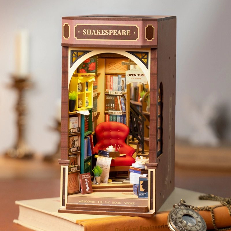 Robotime Rolife Bookstore Book Nook Kit
