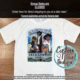 Memorial Shirt for Carl Jackson Jr.