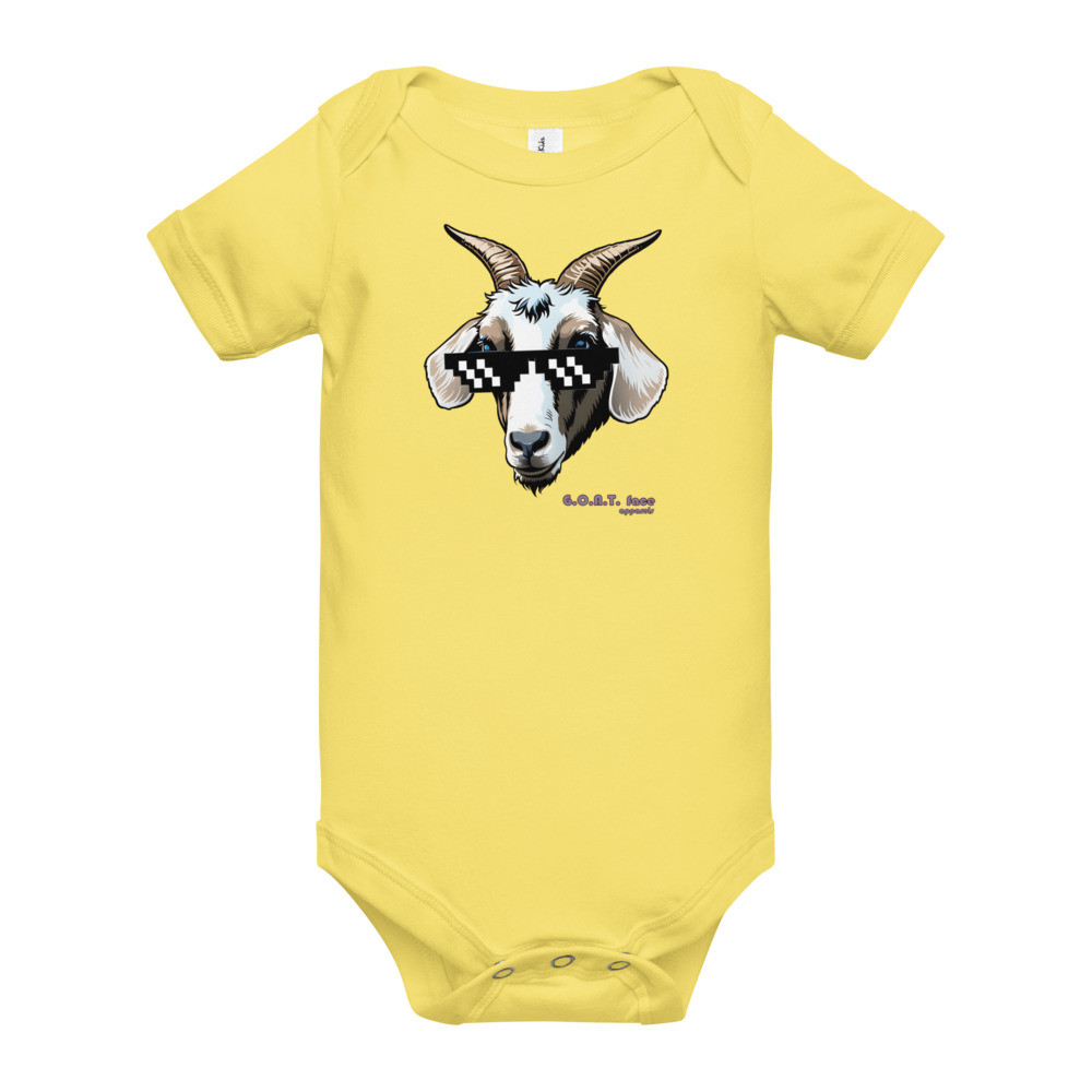 G.O.A.T. Face Apparels - Baby 3-6 months short sleeve one piece