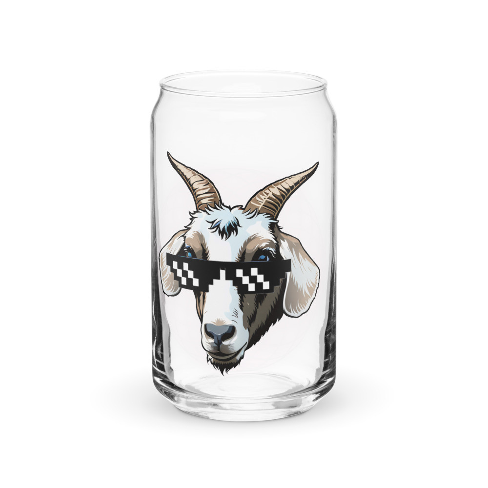 G.O.A.T. Face Apparels - Can-Shaped Ultra Sipping-Glass - new 2025!