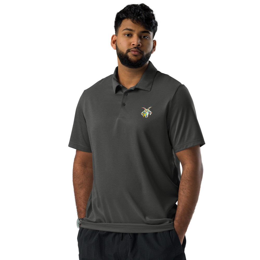 2025 Adidas space-dyed Polo - G.O.A.T. Face Apparels & Merch