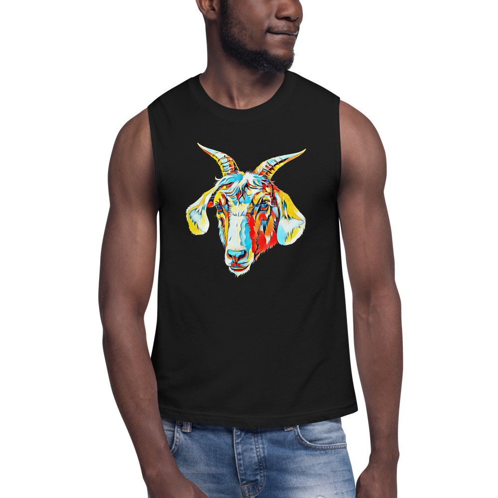 G.O.A.T. Face Apparels - unisex Muscle Shirt