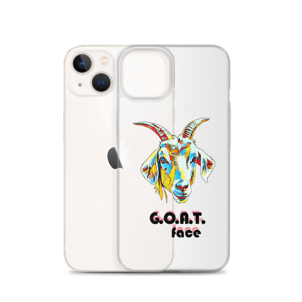 G.O.A.T. Face Apparels - "the OG goat" - Clear Case for iPhone® 2025 new!