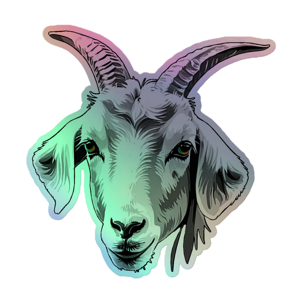 G.O.A.T. Face Apparels "OG Goat" Holographic stickers